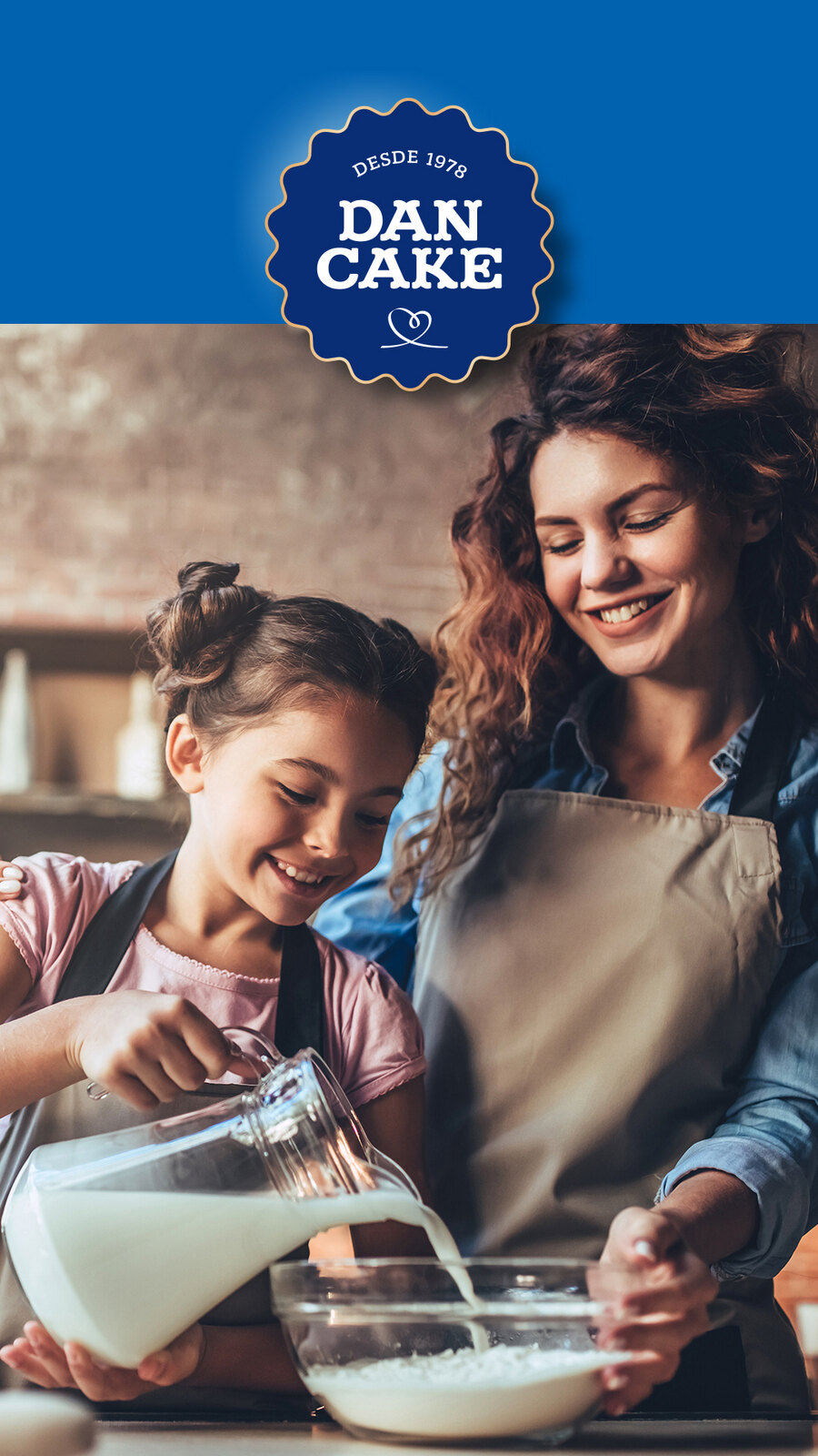 Dancake — mãe e filha a preparar um bolo