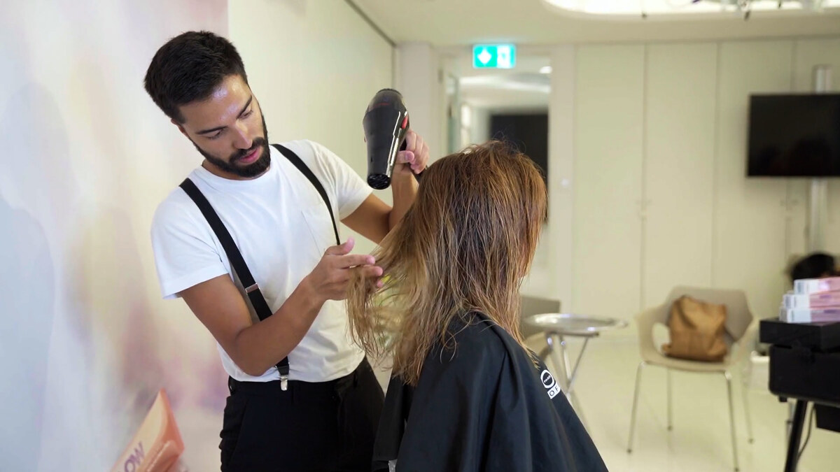 L’Oréal Institute — secagem do cabelo