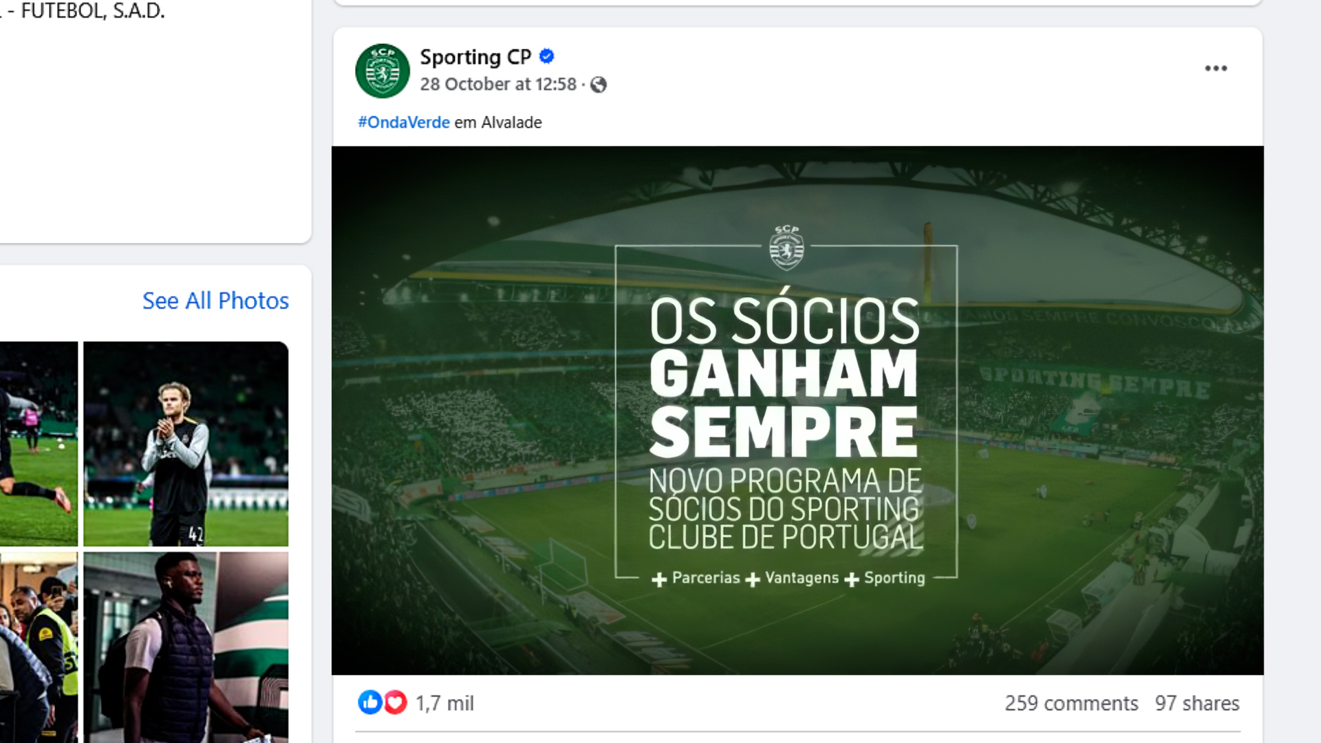Sporting CP — Os sócios ganham sempre