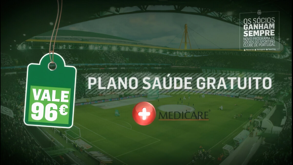 Sporting CP — plano de saúde gratuito