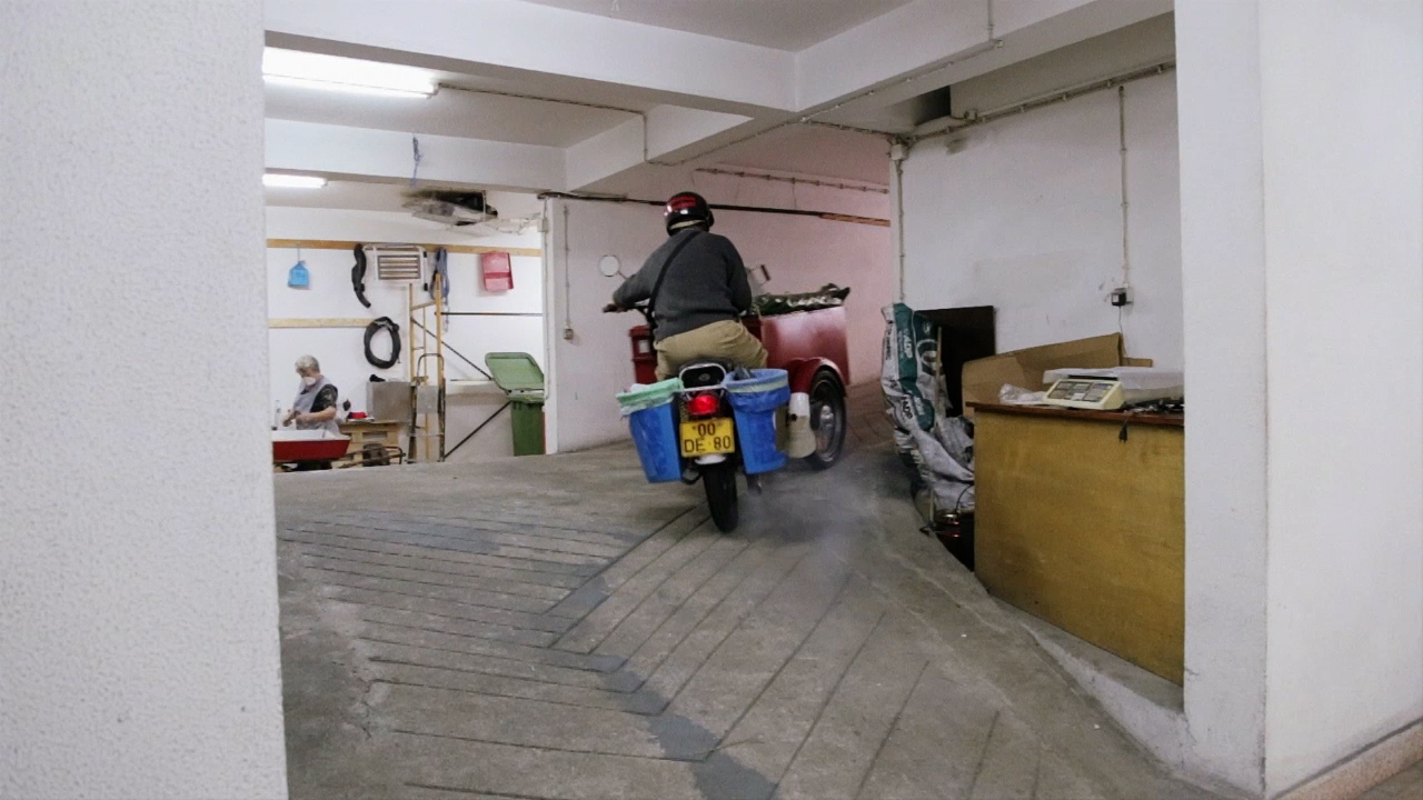 Saída do carrinho para a rua